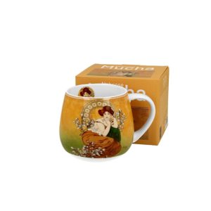 D.G.59403 Porcelánbögre 430ml,dobozban, Mucha:Topáz