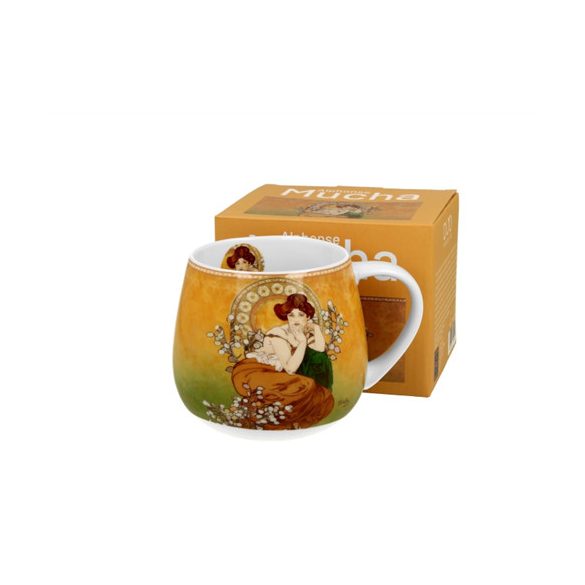 D.G.59403 Porcelánbögre 430ml,dobozban, Mucha:Topáz
