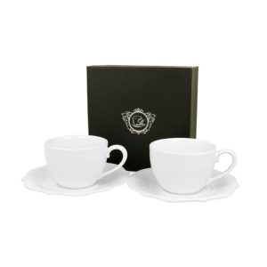 D.G.50431 Porceláncsésze+alj, 210ml, 2 személyes, dobozban, Alice