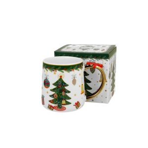 D.G.50899 Porcelánbögre 450ml, dobozban, Around Christmas Tree