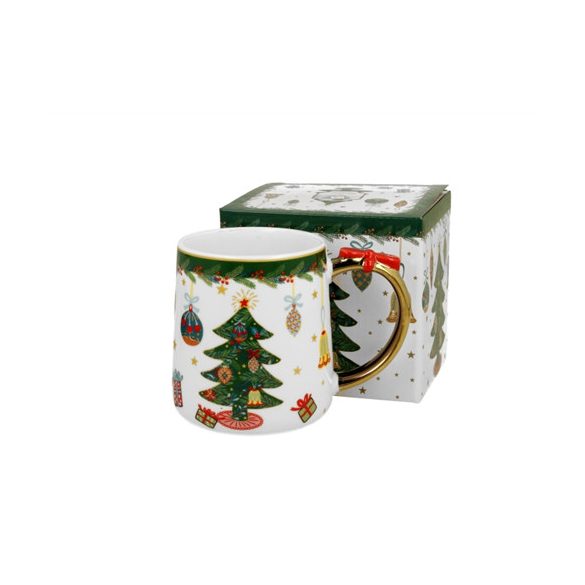 D.G.50899 Porcelánbögre 450ml, dobozban, Around Christmas Tree