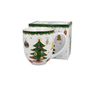 D.G.50912 Porcelánbögre 1000ml, dobozban, Around Christmas Tree