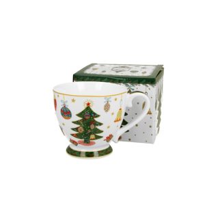 D.G.50905 Porcelánbögre 430ml, dobozban, Around Christmas Tree