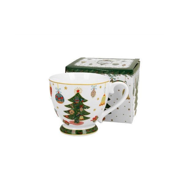 D.G.50905 Porcelánbögre 430ml, dobozban, Around Christmas Tree