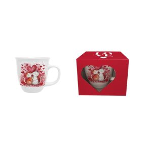 D.G.61642 Porcelánbögre 650ml, dobozban, Loving Cats