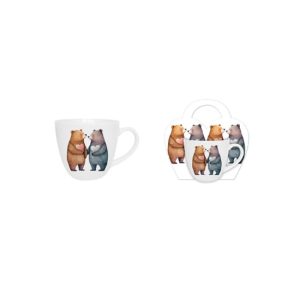 D.G.61666 Porcelánbögre 460ml, díszcsomagolásban, Bears 1