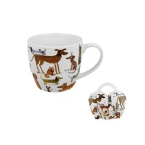   D.G.66746 Porcelánbögre 460ml, díszcsomagolásban, Various Dogs