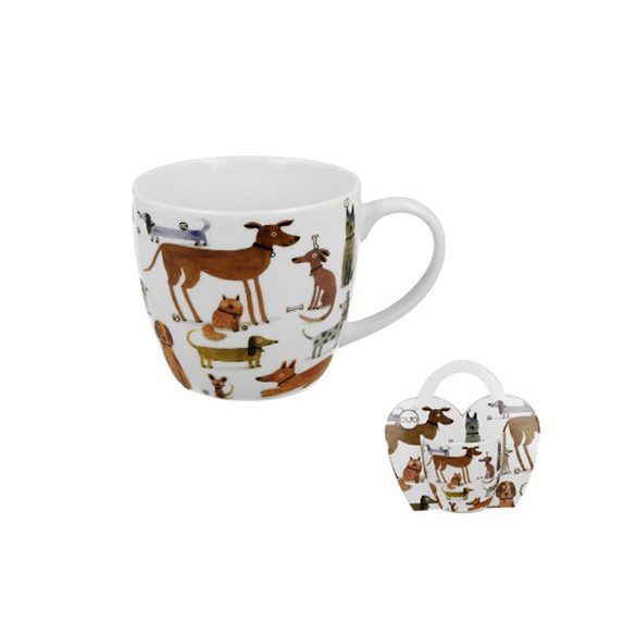 D.G.66746 Porcelánbögre 460ml, díszcsomagolásban, Various Dogs
