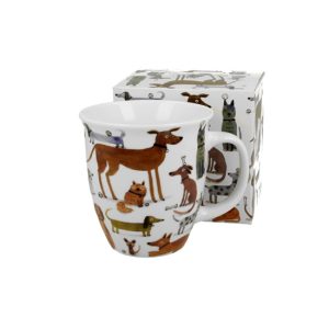 D.G.66760 Porcelánbögre 650ml, dobozban, Various Dogs