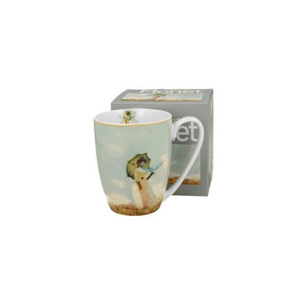 D.G.60171 Porcelánbögre 360ml, dobozban, Monet:Hölgy esernyővel
