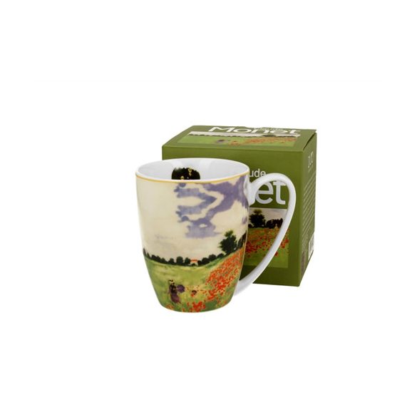 D.G.60232 Porcelánbögre 360ml, dobozban, Monet:Pipacsmező