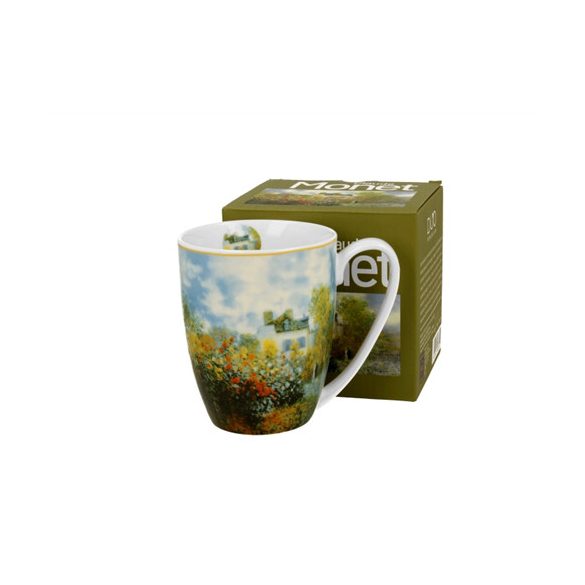 D.G.60355 Porcelánbögre 360ml, dobozban, Monet: Kert Argenteuilban