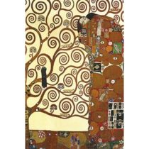   CZW.jt41N-S-KL03 Jegyzettömb 110x165mm, 144 vonalas oldal,Klimt:Életfa/Várakozás/Beteljesülés