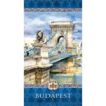   CZW.jt11N-S-BU05 Jegyzettömb 85x153mm, 144 vonalas oldal, Budapest
