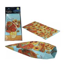   H.C.021-0322 Műanyag szemüvegtasak 9x18cm, Van Gogh:Napraforgók