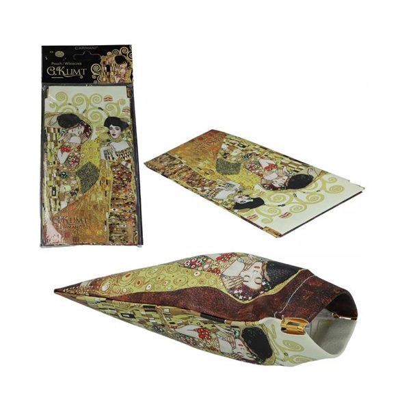 H.C.021-0325 Műanyag szemüvegtasak 9x18cm, Klimt:Adele-The Kiss