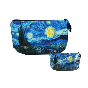 H.C.021-4858 Műszálas neszesszer 22x13,5x1,5cm, Van Gogh:Csillagos éj