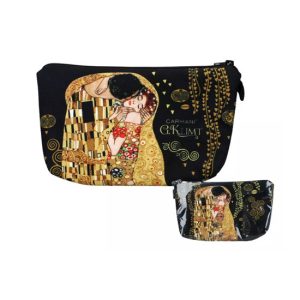 H.C.021-4865 Műszálas neszesszer 22x13,5x1,5cm, Klimt:The Kiss