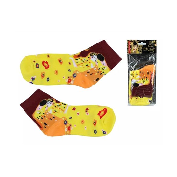 H.C.021-0003 Zokni uni méret, pamut, Klimt: The Kiss
