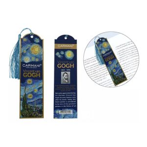 H.C.013-5000 Papír könyvjelző 5x18cm, Van Gogh: Csillagos éj