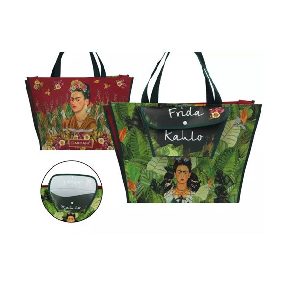 H.C.021-9079 Válltáska kétoldalas,46x12x31cm,műanyag, Frida Kahlo