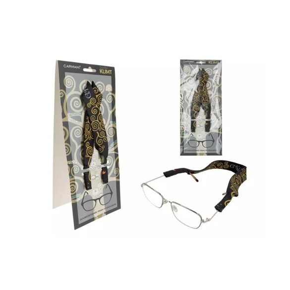 H.C.021-0080  Szemüvegtartó texti fejlpánt 36,3x2cm, Klimt:Életfa