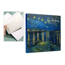   H.C.021-5021 Rajzfüzet 20x20cm, 80 lap,Van Gogh: Csillagos éj a Rhone folyó felett