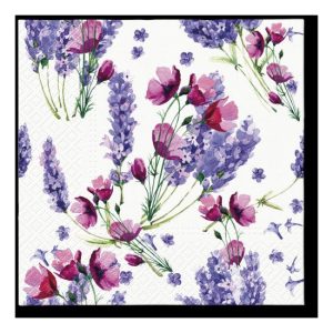 P.W.SDL137000 Fragrant Lavender papírszalvéta 33x33cm,20db-os