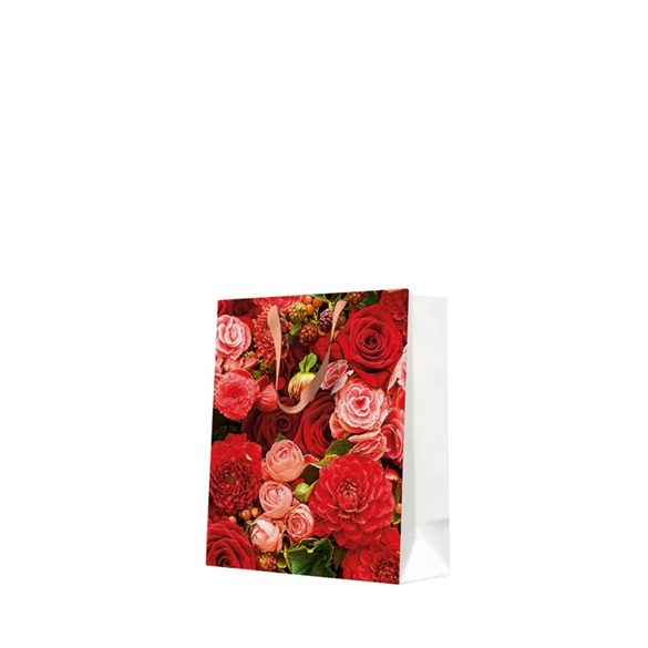 P.W.AGB1026703 Red Bouquet papír ajándéktáska medium 20x25x10cm