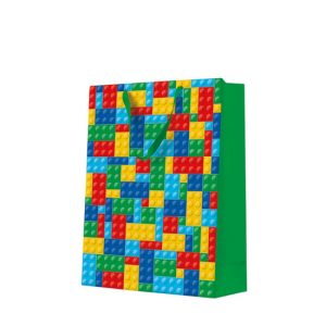 P.W.AGB1028302 Colorful Bricks papír ajándéktáska big 30x41x12cm