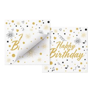 P.W.SDLD000900 Double Design Party Invitation papírszalvéta 33x33cm, 20db-os