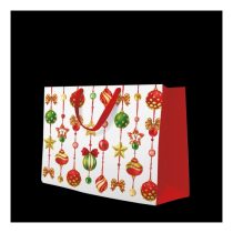   P.W.AGB2017306 Adorned Ornaments  papír ajándéktáska horizontal 33,5x26,5x13cm