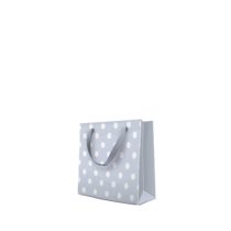   P.W.AGB018010 Dotsy Check blue papír ajándéktáska CD-s,17x17x6cm
