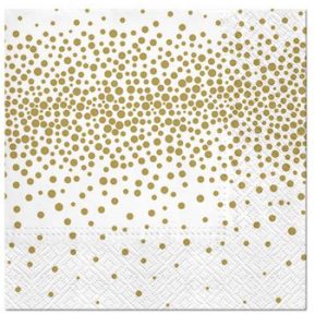 P.W.SDL098209 Confetti (gold) papírszalvéta 33x33cm,20db-os