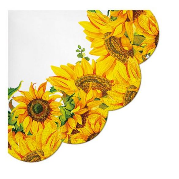 P.W.SDR235300 Dancing Sunflowers papírszalvéta 32cm, 12 db-os