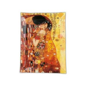 H.C.198-1141 Üvegtányér 32x24cm, Klimt:The Kiss