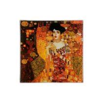 H.C.198-1402 Üvegtányér 13x13cm,Klimt:Adele Bloch