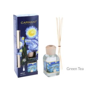 H.C.457-6404 Szobaillatosító 100ml-Van Gogh:Csillagos éj dobozban,rattanpálcikával,Green Tea