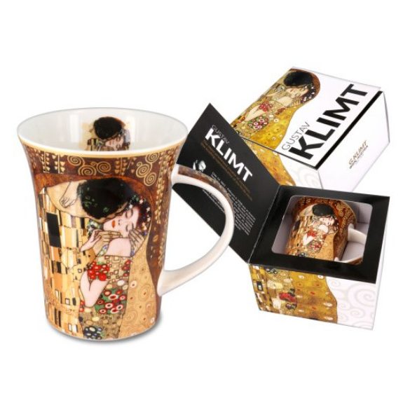 H.C.532-8101 Porcelánbögre Klimt dobozban ,350ml,Klimt:The kiss