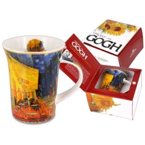 H.C.830-8110 Porcelánbögre Van Gogh dobozban,350ml,Van Gogh:Kávéház éjjel