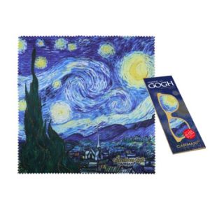 H.C.021-0529 Szemüvegtörlő kendő 20x20cm ,Van Gogh: Csillagos Éj