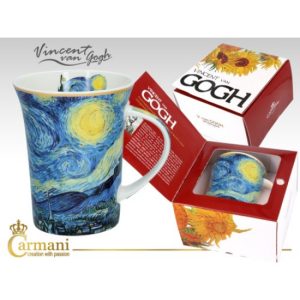 H.C.830-8115 Porcelánbögre Van Gogh dobozban, 350ml, Van Gogh: Csillagos éj