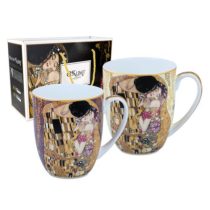   H.C.532-7404 Porcelán bögreszett 2db-os, 450ml, Klimt:The Kiss