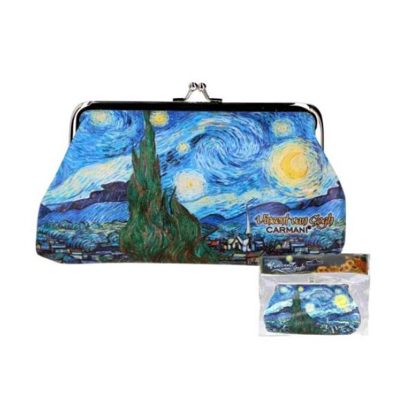 H.C.021-4710  Műbőr pénztárca 20x10x1cm,Van Gogh:Csillagos éj