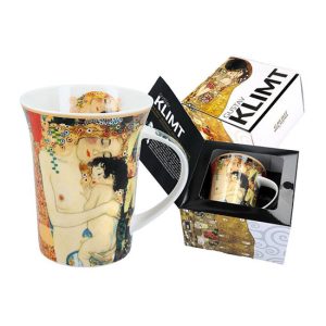 H.C.532-8106 Porcelánbögre Klimt dobozban,350ml,Klimt: Anya gyermekével