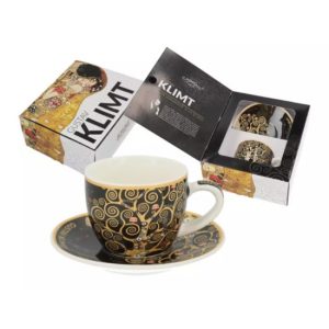 H.C.532-8313 Porceláncsésze+alj, 80ml, Klimt:Életfa
