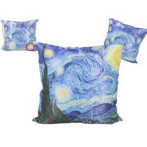 H.C.023-8040 Párna 45x45cm,polyester,Van Gogh: Csillagos éj