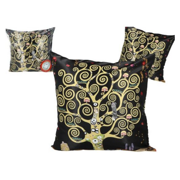 H.C.023-8013 Párna 45x45cm,polyester, Klimt:Életfa