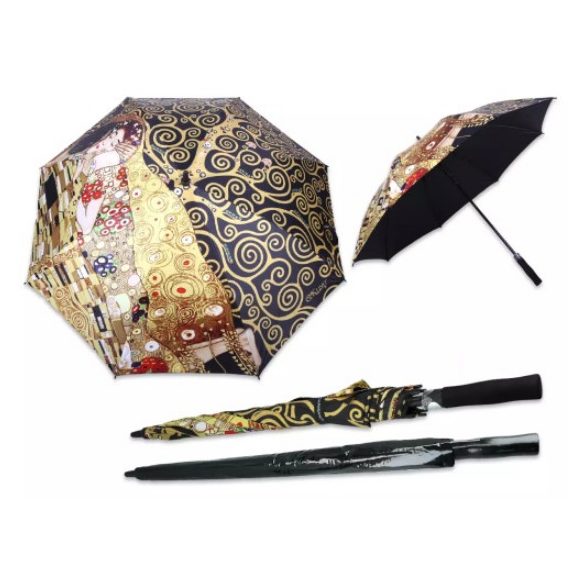 H.C.021-6610 Esernyő, Hossz: 93 cm, dia: 120 cm, Klimt: Csók