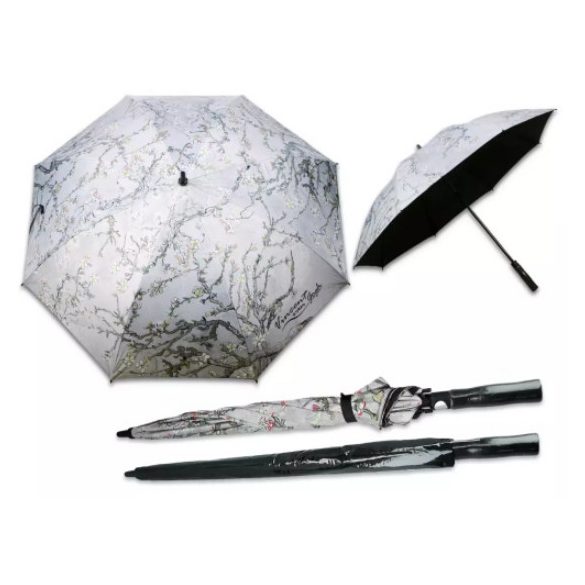 H.C.021-6621 Esernyő, Hossz: 93 cm, dia: 120 cm, Van Gogh: Mandulavirágzás